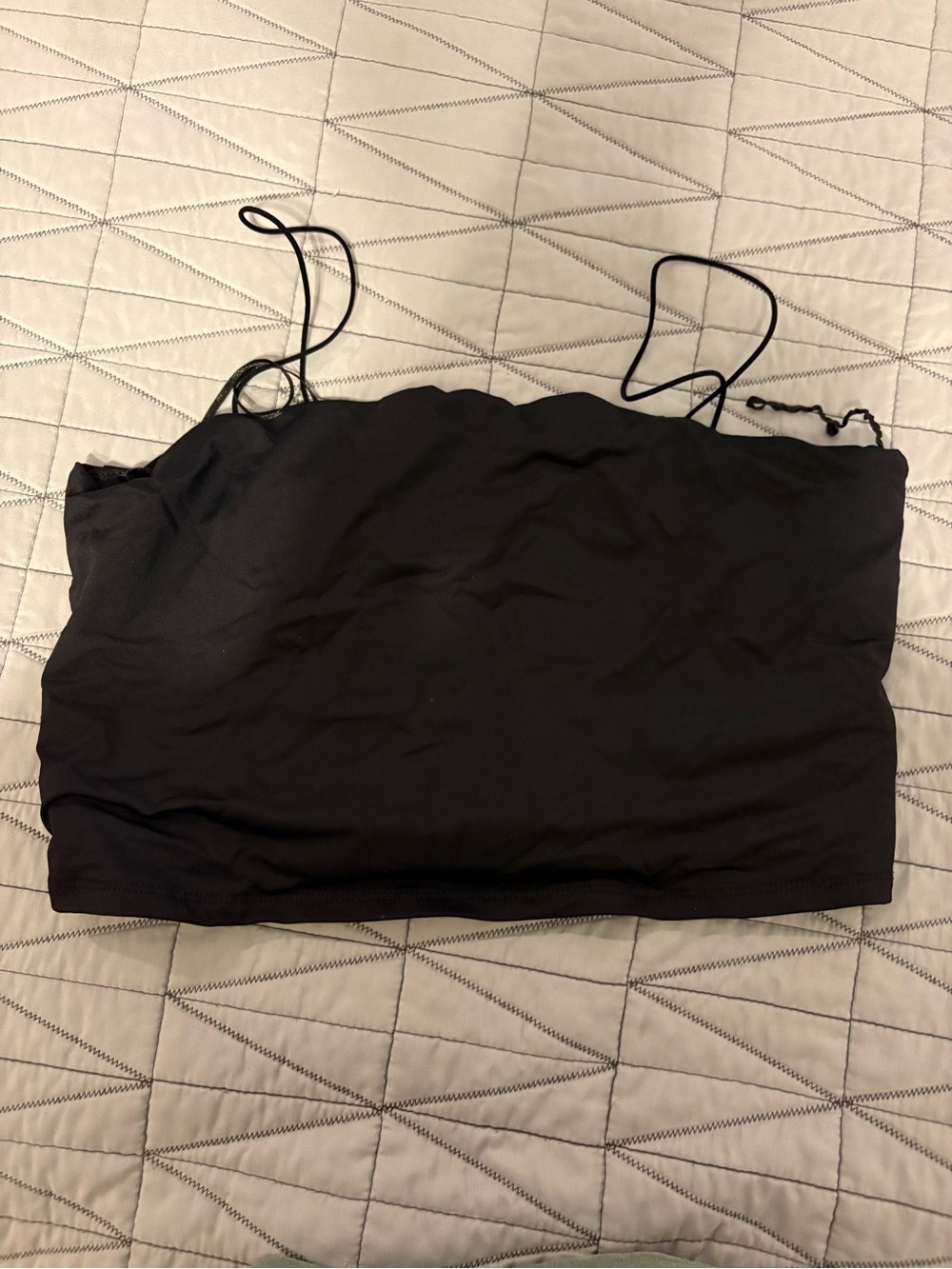 Garage Black Spaghetti Strap Tube Top